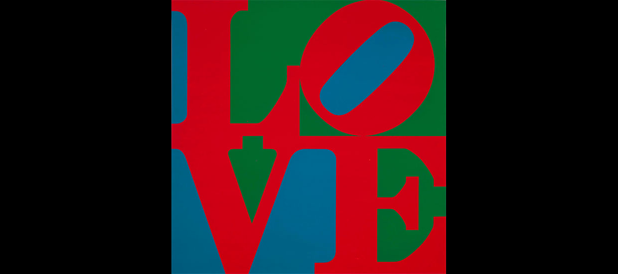 pop art Love exhibit